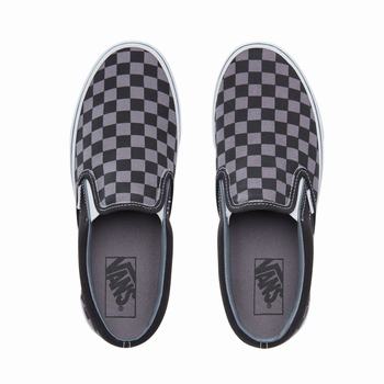 Damske Slip On Tenisky Vans Checkerboard Classic Čierne VA37ROAVM